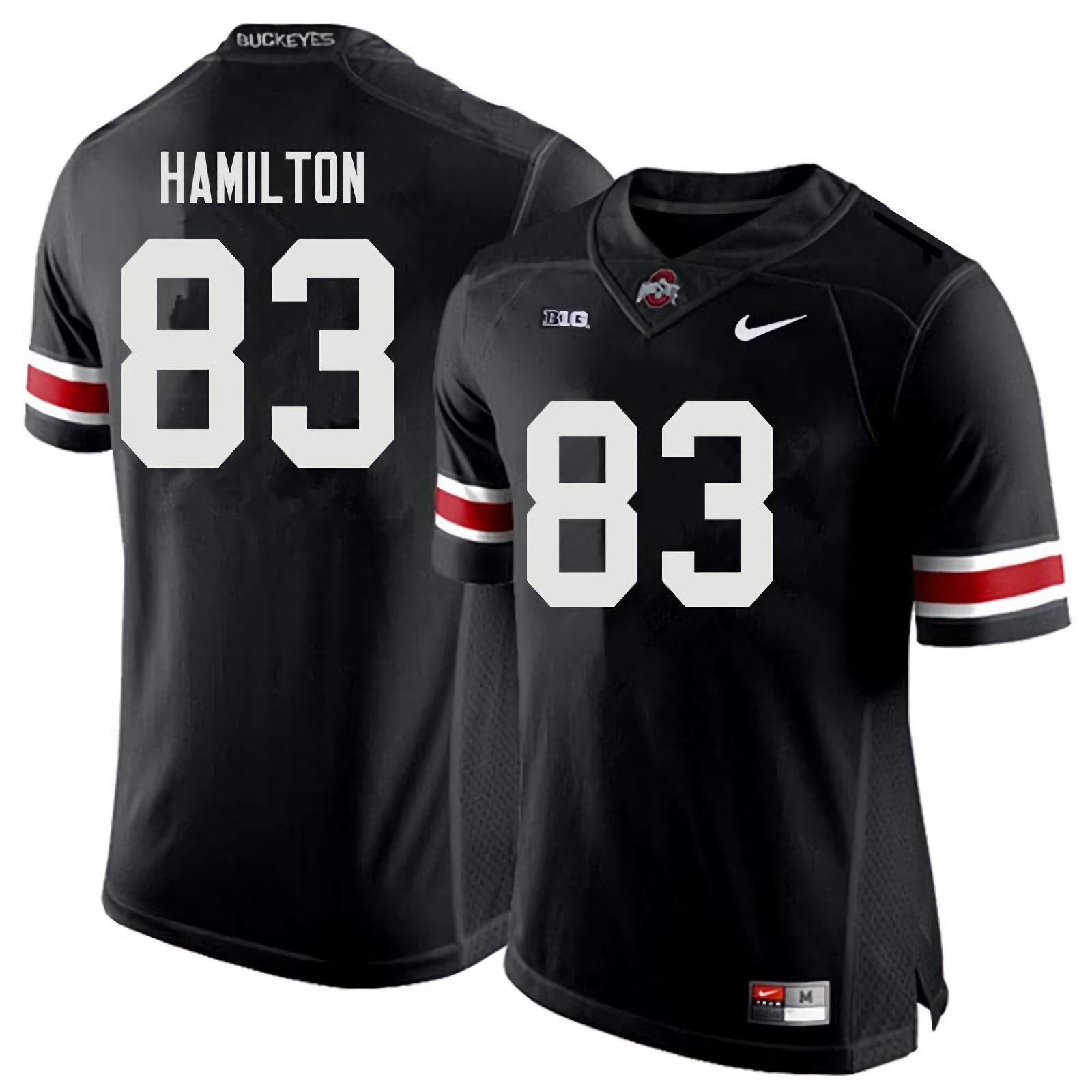 Cormontae Hamilton Ohio State Buckeyes Men's NCAA #83 Nike Black College Stitched Football Jersey CFF7756UA
